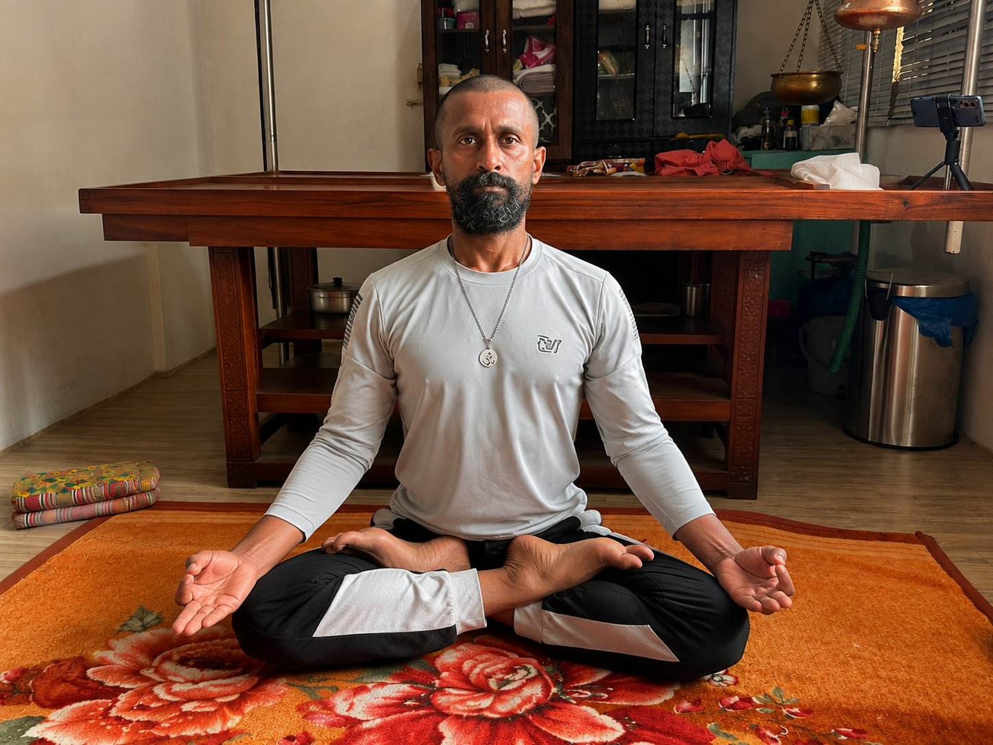 Yoga practice at Sun Yoga & Therapy